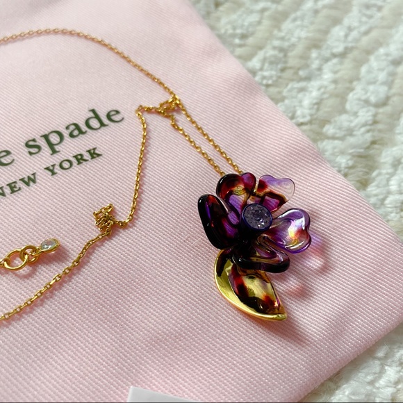 NWT Kate Spade Petal Pushers flower necklace - Picture 9 of 14